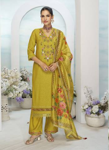 Garb These Beautiful Looking Readymade Suits.These Top Are Viscose Silk And Bottom Are Milan Silk And Dupatta Are Organza Fabricated.Its Beautified With Wevon Designer,Embroidery,Hand Work With Printed Dupatta.