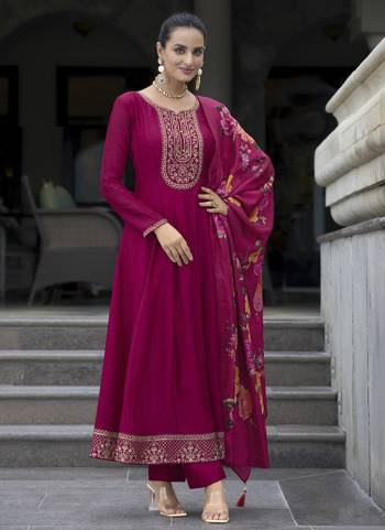 Attractive These Beautiful Looking Readymade Suits.These Top Are Vichitra Silk And Bottom Are Vichitra Silk And Dupatta Are Russion Silk Fabricated.Its Beautified With Jari,Sequance Embroidery Work With Digital Printed Dupatta.
