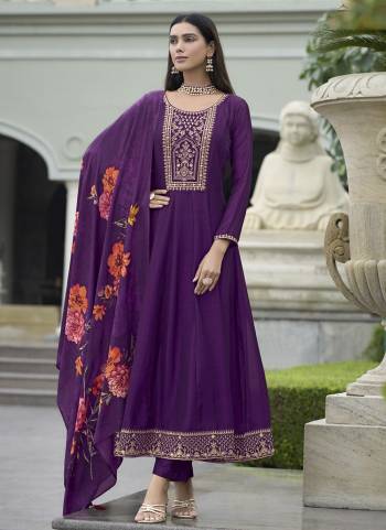Attractive These Beautiful Looking Readymade Suits.These Top Are Vichitra Silk And Bottom Are Vichitra Silk And Dupatta Are Russion Silk Fabricated.Its Beautified With Jari,Sequance Embroidery Work With Digital Printed Dupatta.