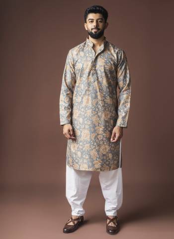 For A festive And Party Wear,Attractive These Readymade Kurta With Payjama in Fine Colored.These Kurta is Fabricated On Blended Linen And Art Silk Bottom With Heavy Designer Printed.Buy Now.