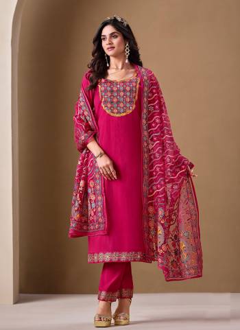 Attractive These Beautiful Looking Readymade Suits.These Top Are Roman Silk And Bottom Are Roman Silk And Dupatta Are Organza Fabricated.Its Beautified With Designer Brasso Patch,Mirror Embroidery,Diamond Work.