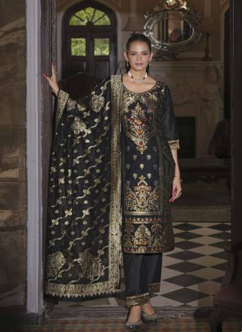 Garb These Beautiful Looking Readymade Suits.These Top Are Banarasi Silk And Bottom Are Soft Silk And Dupatta Are Banarasi Silk Fabricated.Its Beautified With Wevon Jacquard Designer,Hand Work.