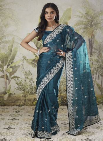 Attractive These Party Wear Ready To Wear Saree in Fine Colored.These Saree Are Turkey And Blouse is Turkey Fabricated.Its Beautified With Designer Embroidery,Swarovski Work.