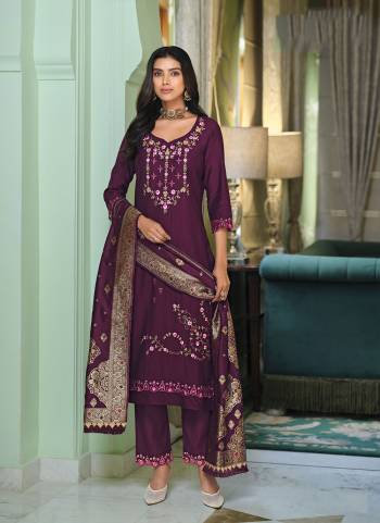 Attractive These Beautiful Looking Readymade Suits.These Top Are Viscose And Bottom Are Viscose And Dupatta Are Jacquard Silk Fabricated.Its Beautified With Designer Embroidery,Hand Work And Woven Jacquard Dupatta.
