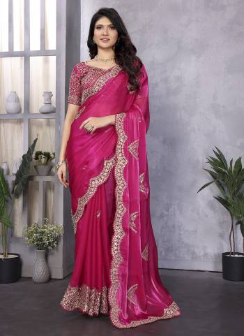 Looking These Fastive And Party Wear Saree in Fine Colored.These Saree And Blouse is Fabricated On Shimmer Chiffon.Its Beautified With Heavy Designer Sequance Embroidery Work.