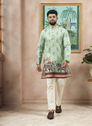 For A festive And Party Wear,Looking These Readymade Kurta With Payjama in Fine Colored.These Kurta is Fabricated On Cotton And Art Silk Bottom With Designer Digital Printed With Embroidery Work.Buy Now.