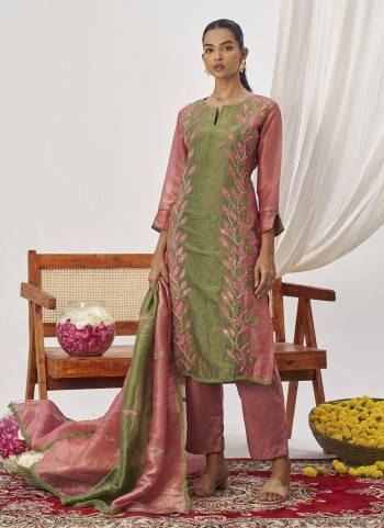 Attrective These Beautiful Looking Readymade Suits With Dupatta.These Suit is Fabricated On Top Are Fancy Crush Silk And Bottom Are Dull Santoon And Fancy Crush Silk Dupatta .Its Beautified With Designer  Embroidery Work.