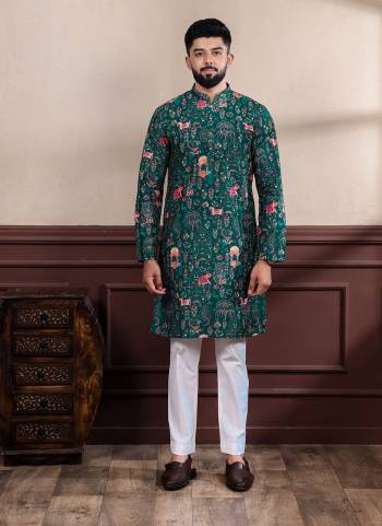 For A festive And Party Wear,Looking These Readymade Kurta With Payjama in Fine Colored.These Kurta is Fabricated On Cotton And Art Silk Bottom With Woven Patta Designer With Digital Printed.Buy Now.