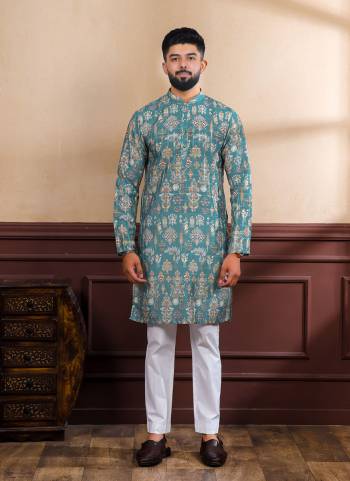 For A festive And Party Wear,Looking These Readymade Kurta With Payjama in Fine Colored.These Kurta is Fabricated On Cotton And Art Silk Bottom With Woven Patta Designer With Digital Printed.Buy Now.