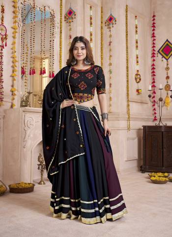 Looking These Navratri Special Lehenga Choli in Fine Colored.These Lehenga Are Viscose Cotton And Blouse Are Viscose Cotton And Dupatta Are Fabricated On Viscose Cotton.Its Beautified With Designer Multy Thread,Mirror Embroidery,Hand Work.
