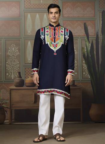 Looking These Party Wear Readymade Kurta Pair in Fine Colored.These Kurta Are Cotton Fabricated on Pair.Its Beautified With Designer Multy Thread,Mirror Embroidery Work.