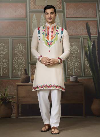 Looking These Party Wear Readymade Kurta Pair in Fine Colored.These Kurta Are Cotton Fabricated on Pair.Its Beautified With Designer Multy Thread,Mirror Embroidery Work.