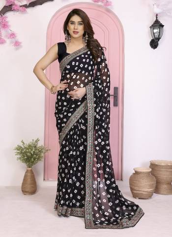 Garb These Party Wear Saree in Fine Colored.These Saree Are Georgette And Blouse is Art Silk Fabricated.Its Beautified With Printed Designer With Embroidery Work Lace Border.
