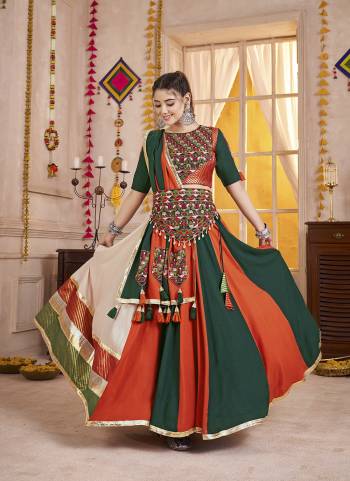 Looking These Navratri Special Lehenga Choli in Fine Colored.These Lehenga Are Viscose Cotton And Blouse Are Viscose Cotton And Dupatta Are Fabricated On Viscose Cotton.Its Beautified With Kutch Patch,Multy Thread Embroidery Work.