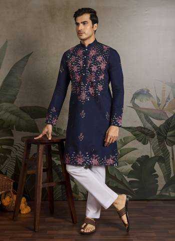 Looking These Party Wear Readymade Kurta Pair in Fine Colored.These Kurta Are Viscose Silk Fabricated on Pair.Its Beautified With Designer Mirror,Thread,Sequance Embroidery Work.