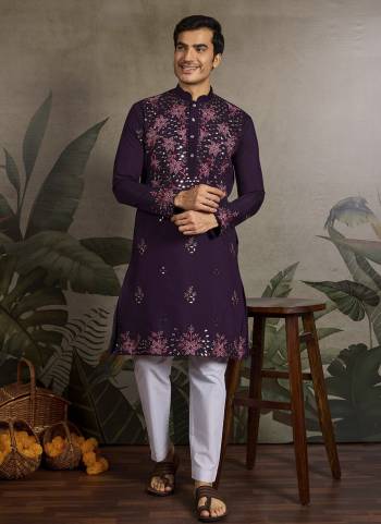 Looking These Party Wear Readymade Kurta Pair in Fine Colored.These Kurta Are Viscose Silk Fabricated on Pair.Its Beautified With Designer Mirror,Thread,Sequance Embroidery Work.