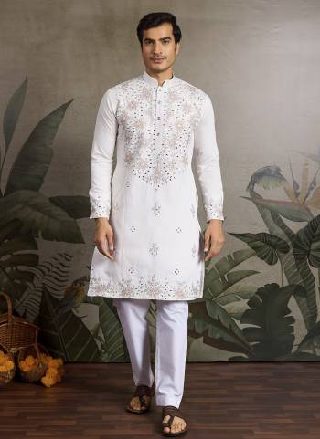 Looking These Party Wear Readymade Kurta Pair in Fine Colored.These Kurta Are Viscose Silk Fabricated on Pair.Its Beautified With Designer Mirror,Thread,Sequance Embroidery Work.