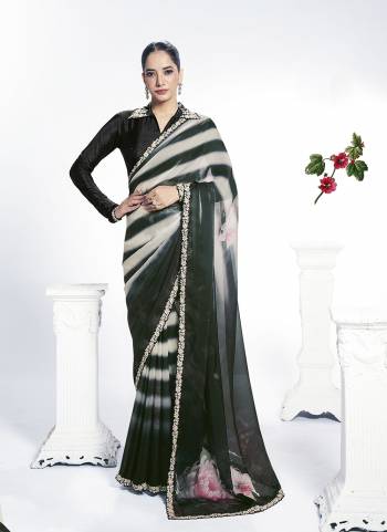 Look Attractive These Designer Party Wear Saree in Fine Colored.These Saree Are Two Tone Satin Silk And Blouse Satin Silk is Fabricated.Its Beautified Embroidery With Stone Hand Work Desiger With Digital Printed.