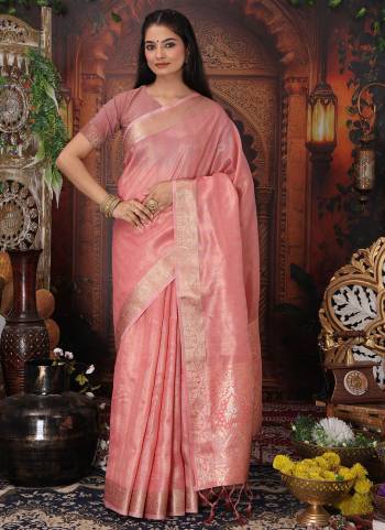 Looking These Fastive And Party Wear Saree in Fine Colored.These Saree And Blouse is Fabricated On Organza.Its Beautified With Heavy Woven Designer.