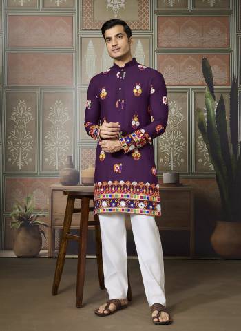Looking These Party Wear Readymade Kurta Pair in Fine Colored.These Kurta Are Cotton Fabricated on Pair.Its Beautified With Designer Multy Thread,Mirror Embroidery Work.