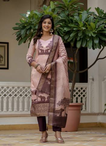 Looking These Suit in Fine Colored Pair With Bottom And Dupatta.These Top Are Jacquard Silk And Bottom Are Fabricated On Roman Silk Pair With Jacquard Silk Dupatta.Its Beautified With Woven Jacquard Designer With Printed.