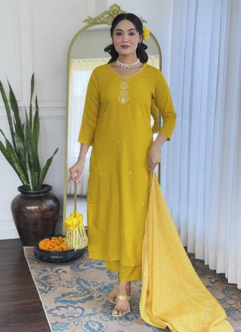Garb These Readymade Suit in Fine Colored Pair With Bottom And Dupatta.These Top And Bottom Are Fabricated On Rayon Pair With Taby Dupatta.Its Beautified With Designer Embroidery Work.