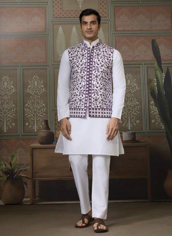 Attrective These Party Wear Readymade Kurta Payjama With Jacket Pair in Fine Colored.These Kurta Payjama And Jacket Are Silk Fabricated on Pair.Its Beautified With Designer Mirror,Thread,Sequance Embroidery Work.