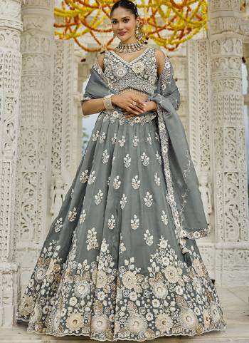 For A Fancy Designer Look,Grab These Lehenga Choli With Dupatta in Fine Colored.These Lehenga And Choli Are Organza And Dupatta Are Fabricated On Organza Pair.Its Beautified With Fancy Heavy Designer Embroidery Work. 