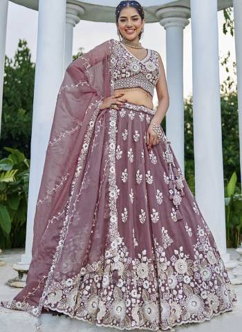 For A Fancy Designer Look,Grab These Lehenga Choli With Dupatta in Fine Colored.These Lehenga And Choli Are Organza And Dupatta Are Fabricated On Organza Pair.Its Beautified With Fancy Heavy Designer Embroidery Work. 