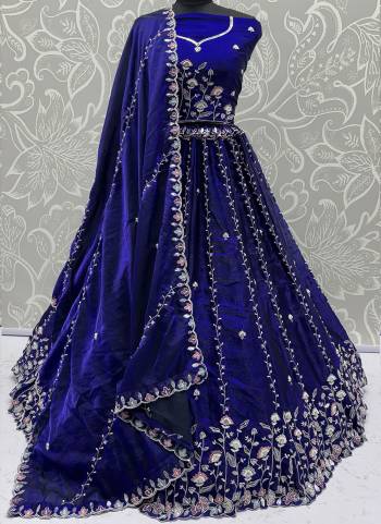 For A Fancy Designer Look,Grab These Lehenga Choli With Dupatta in Fine Colored.These Lehenga And Choli Are Satin Silk And Dupatta Are Fabricated On Satin Silk Pair.Its Beautified With  Multy Thread, Sequance,Jari Embroidery,Crystal Pipe,Hand Work. 