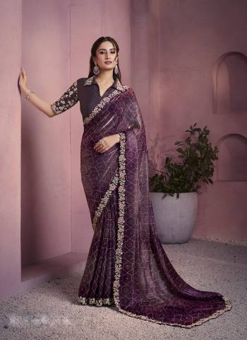 Look Attrective These Designer Party Wear Saree in Fine Colored.These Saree Are Two Tone Satin Silk And Blouse Satin Silk is Fabricated.Its Beautified Desiger Printed With Embroidery,Stone Work.