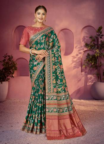 Look Attrective These Designer Party Wear Saree in Fine Colored.These Saree Are Gajji Silk And Blouse Malai Silk is Fabricated.Its Beautified Desiger Printed,Mirror,Hand Work.