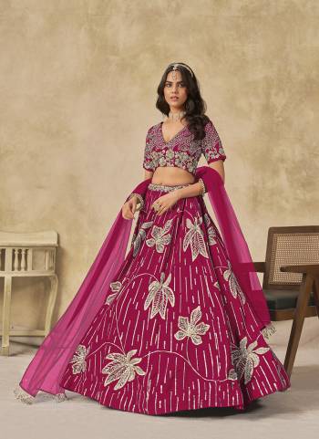 For A Designer Look,Grab These Party Wear Lehenga Choli in Fine Colored.These Lehenga And Blouse Are Fabricated On Art Silk Pair With Art Silk Dupatta.Its Beautified With Designer Sequance Embroidery Work.