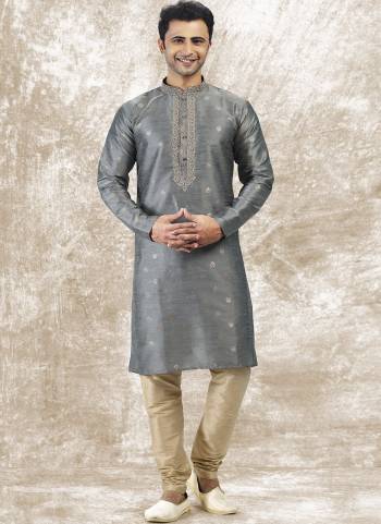 Looking These Party Wear Mans Wear Kutra Payjama wearing this fashionable. These Kurta Are Jacquard Silk And Payjama Art Silk finest Fabriced With Woven Designer With Thread Embroidery Work.