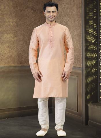 Looking These Party Wear Mans Wear Kutra Payjama wearing this fashionable. These Kurta Are Jacquard Silk And Payjama Art Silk finest Fabriced With Woven Designer With Mirror,Thread Embroidery Work.