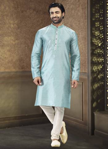Looking These Party Wear Mans Wear Kutra Payjama wearing this fashionable. These Kurta Are Jacquard Silk And Payjama Art Silk finest Fabriced With Woven Designer With Mirror,Thread Embroidery Work.
