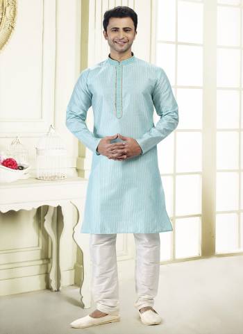 Looking These Party Wear Mans Wear Kutra Payjama wearing this fashionable. These Kurta Are Jacquard Silk And Payjama Art Silk finest Fabriced With Woven Designer With Mirror,Thread Embroidery Work.