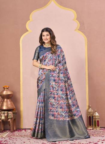 Look Attractive These Designer Party Wear Saree in Fine Colored.These Saree Are Tussar Silk And Blouse Tussar Silk is Fabricated.Its Beautified Woven Pallu Border Desiger With Digital Printed.
