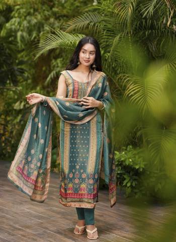 Looking These Suit in Fine Colored Pair With Bottom And Dupatta.These Top Are Zarna Silk And Bottom Are Fabricated On Viscose Pair With Zarna Silk Dupatta.Its Beautified With Designer Printed.