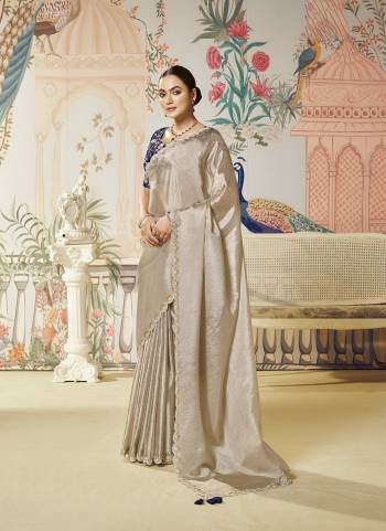 Look Attractive These Designer Party Wear Fancy Saree in Fine Colored.These Saree Are Tussar Silk And Blouse Raw Satin Silk is Fabricated.Its Beautified Fancy Dual Sequance Embroidery Work.