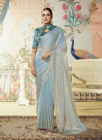 Look Attractive These Designer Party Wear Fancy Saree in Fine Colored.These Saree Are Satin Silk And Blouse Jacquard Satin Silk is Fabricated.Its Beautified Fancy Sequance Embroidery,Swarovski Diamond Work.