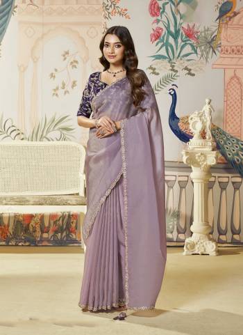Look Attractive These Designer Party Wear Fancy Saree in Fine Colored.These Saree Are Jari Organza Silk And Blouse Raw Satin Silk is Fabricated.Its Beautified Fancy Dual Sequance Embroidery,Hand Work.