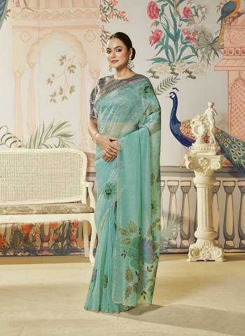 Look Attractive These Designer Party Wear Fancy Saree in Fine Colored.These Saree Are Satin Organza Silk And Blouse Jacquard Silk is Fabricated.Its Beautified Fancy Hand Printed,Swarovski Hand Work.