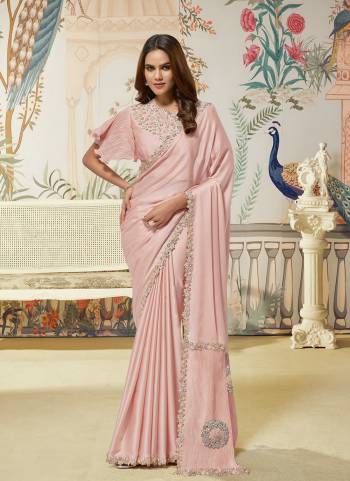 Look Attractive These Designer Party Wear Fancy Saree in Fine Colored.These Saree Are Crepe Satin Silk And Blouse Satin Silk is Fabricated.Its Beautified Fancy Sequance Embroidery, Hand Work.