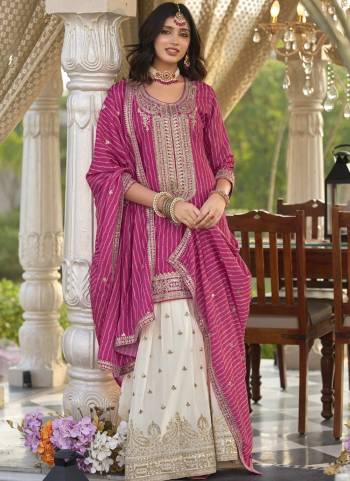 Looking These Party Wear Designer Plazzo Suits in Fine Colored Pair With Dupatta.These Top Are Chinon And Dupatta Are Fabricated On Chinon Pair With Chinon Bottom.Its Beautified With Heavy Designer Embroidery Work.