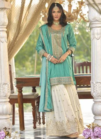 Looking These Party Wear Designer Plazzo Suits in Fine Colored Pair With Dupatta.These Top Are Chinon And Dupatta Are Fabricated On Chinon Pair With Chinon Bottom.Its Beautified With Heavy Designer Embroidery Work.