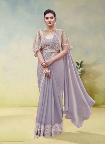 Look Attrective These Designer Party Wear Fancy Ready To Wear Saree With Blouse in Fine Colored.These Saree Are Two Tone Satin Silk And Blouse Malai Satin is Fabricated.Its Beautified Solid,Desiger Sequance Embroidery With Pearl Work.