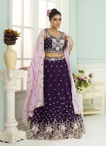 Garb This Party Wear Fine Color Fancy Heavy Designer Choli And Lahenga Fabriced On Georgette And Dupatta Georgette In Fabricated Beautified With Attrective Designer Heavy Sequance,Multy Thread  Embroidery Work. Buy Now.