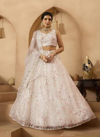 Garb This Party Wear Fine Color Fancy Heavy Designer Choli And Lahenga Fabriced On Net And Dupatta Net In Fabricated Beautified With Attrective Designer Heavy Sequance,Multy Thread  Embroidery Work. Buy Now.