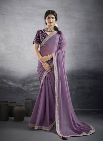 Looking These Fastival Wear Saree in Fine Colored.These Saree Are Star Georgette And Blouse is Fabricated On Banglori Silk.Its Beautified With Designer Embroidery Work Lace Border And Blouse.